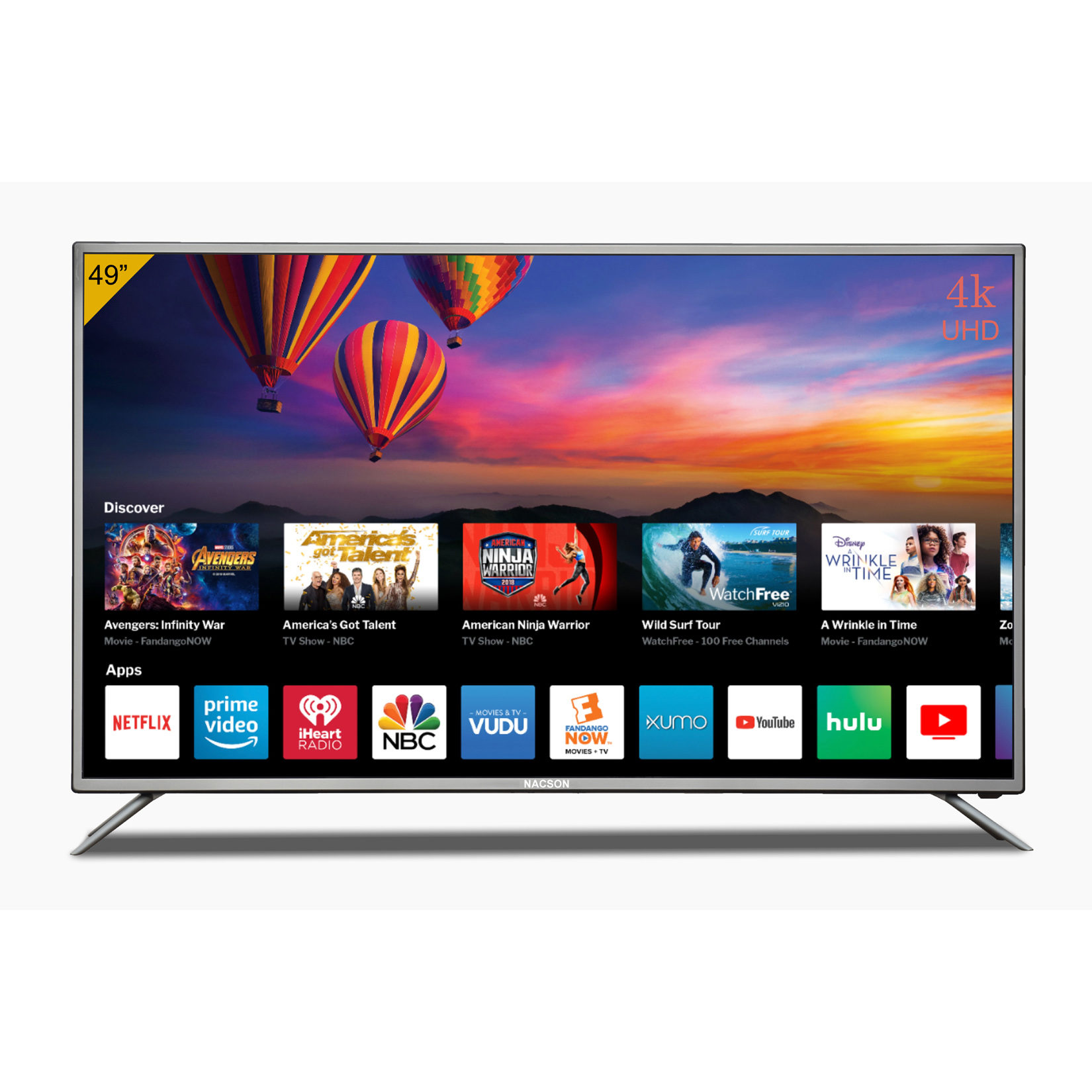 Nacson WebOS 127cm NS50SP24(4K) (50 inch) 4K (Ultra HD) LED TV with voice remote