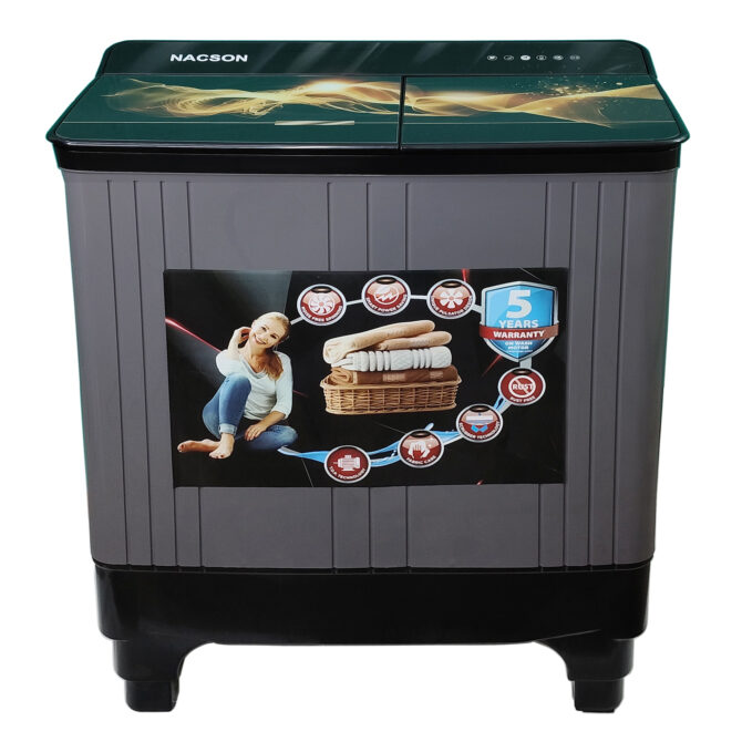 Nacson 7.5 kg Semi Automatic Top Load Black (NS7525SE)